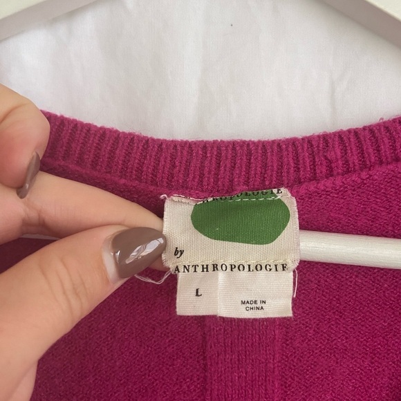 Anthropologie Pink Crew Neck Sweater - Picture 6 of 11